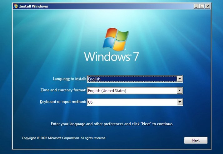 Reinstall windows 7 with product key