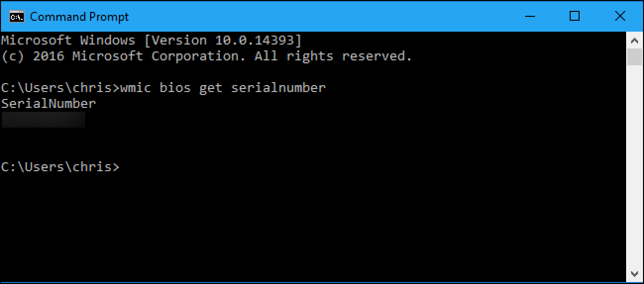 osquery command for serial number